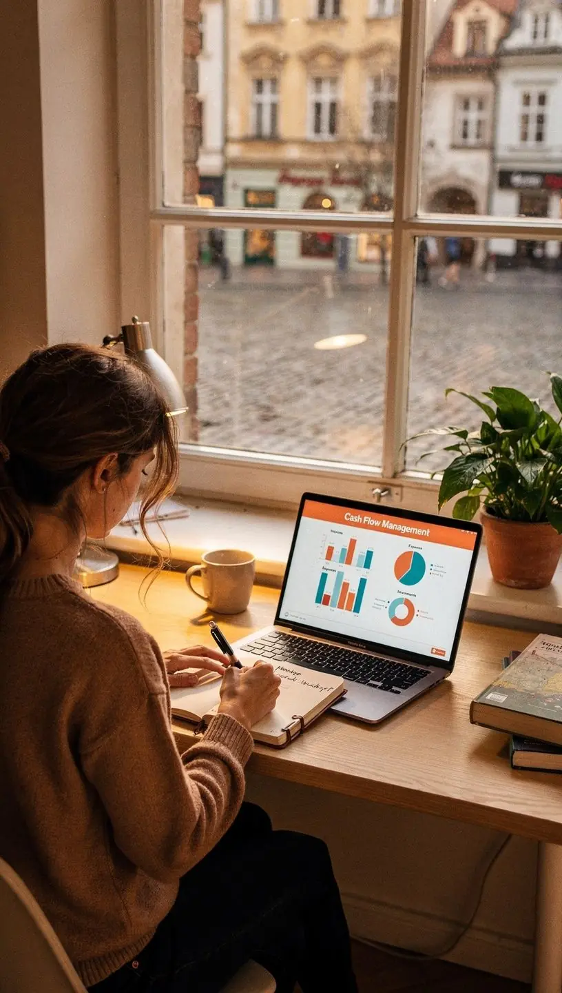 Diagram znázorňující plánování finančních rutin a jejich pravidelnost.