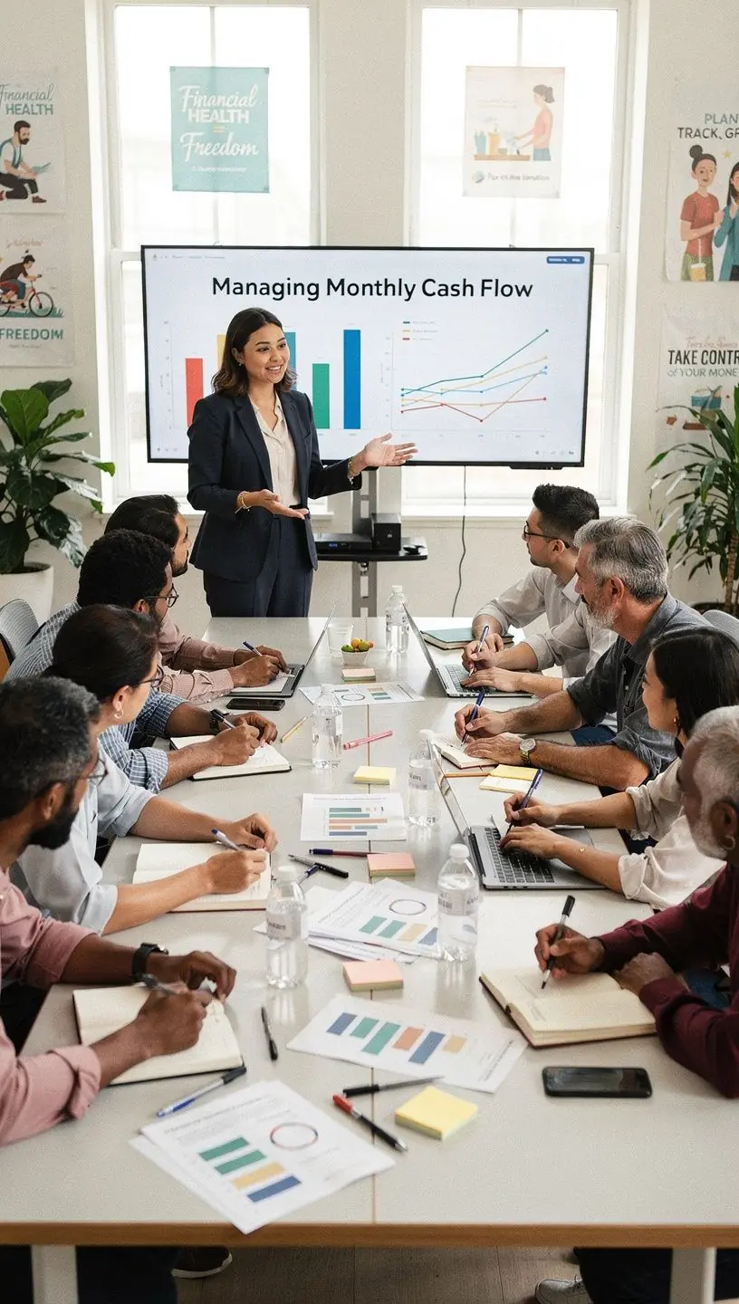 Vizualizace tipů a triků pro efektivní správu osobních financí.